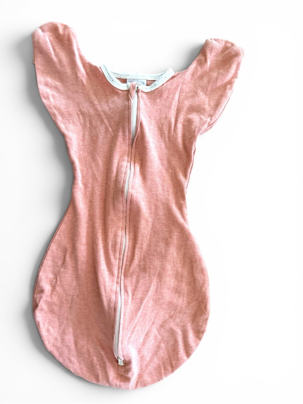 SwaddleDesigns Transitional Swaddle Sack Small 0-3M Pink Zip Sleep Sack EUC